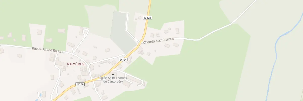 Plan du 2 Che des Cheroux à Royères