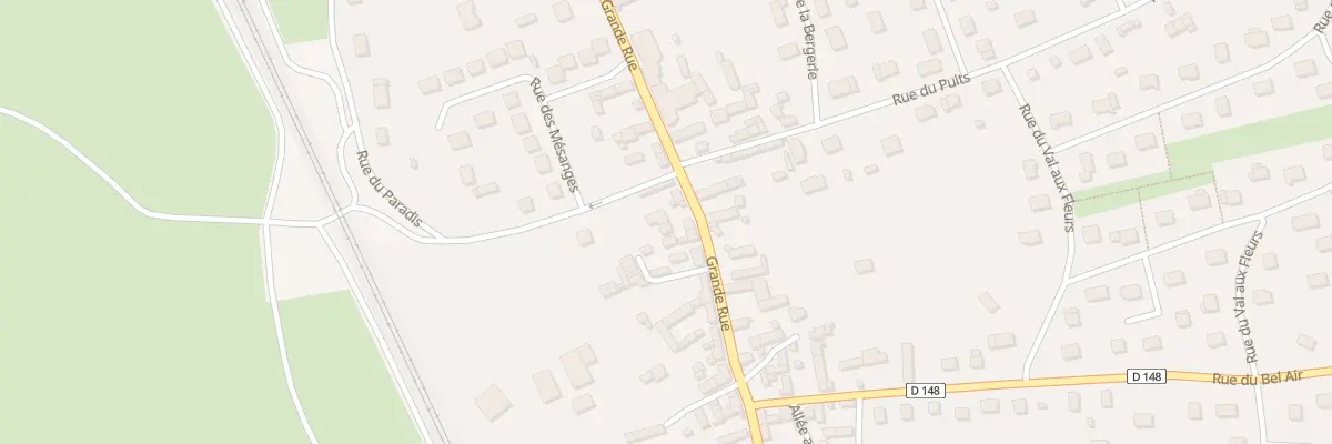 Plan du 86 Grande Rue à Bueil
