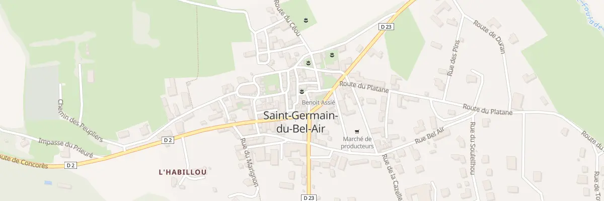 Plan du 5068 Saint Germain à Saint-Germain-du-Bel-Air