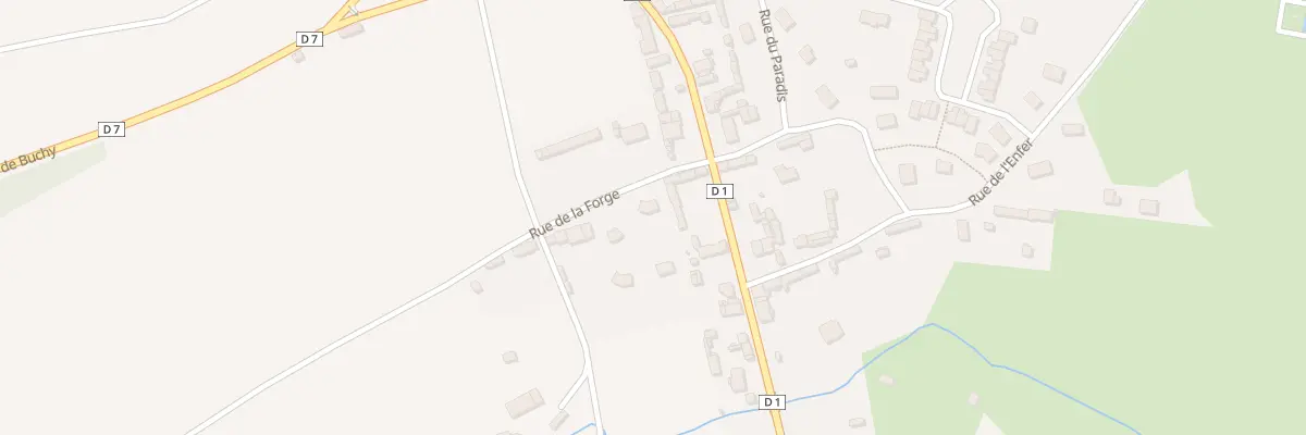 Plan de la Rue de la Forge à Sommery