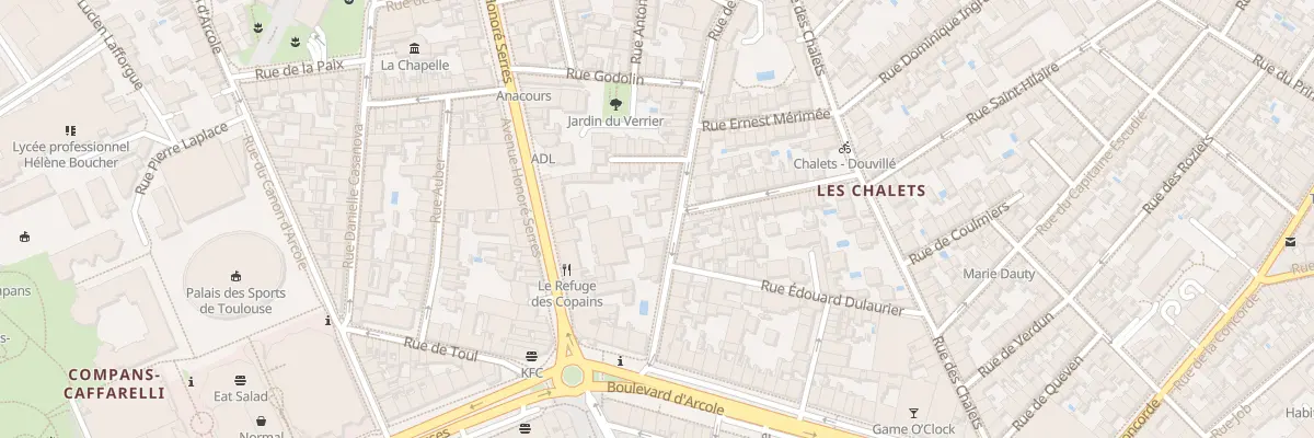 Plan du 11 Imp de la Balance à Toulouse