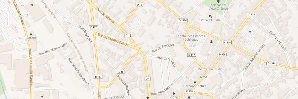 Plan du 3 Rue du Rempart à Neufchâtel-en-Bray