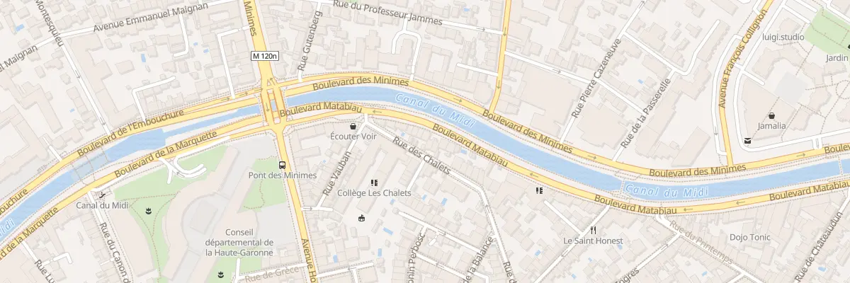 Plan du 90 Rue des Chalets à Toulouse