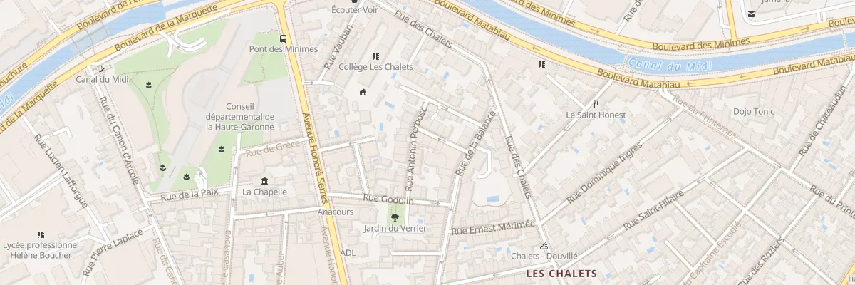Plan du 14 Rue Perbosc à Toulouse