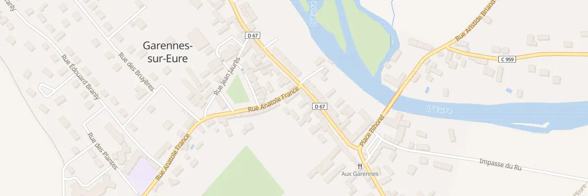 Plan du 1B Rue Anatole France à Garennes-sur-Eure