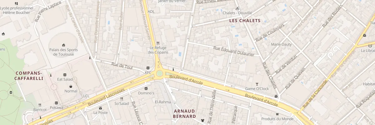 Plan du 50 Bd d’Arcole à Toulouse