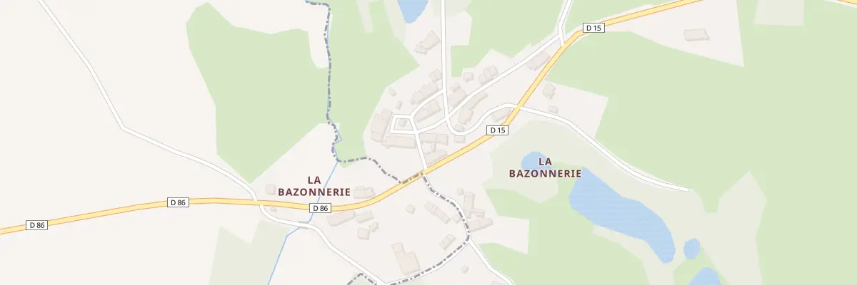 Plan du 15 La Bazonnerie à Azerables