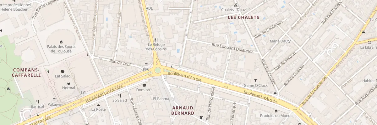 Plan du 48 Bd d’Arcole à Toulouse