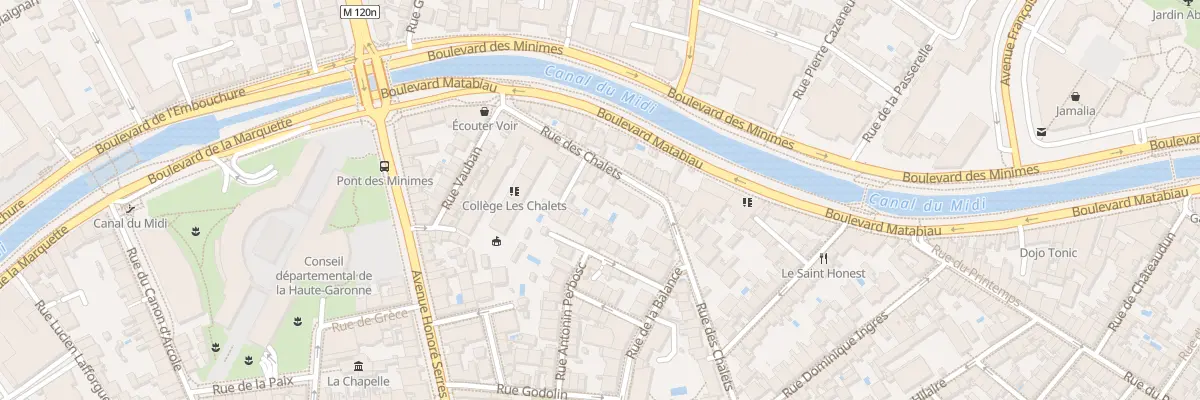 Plan du 61 Rue des Chalets à Toulouse
