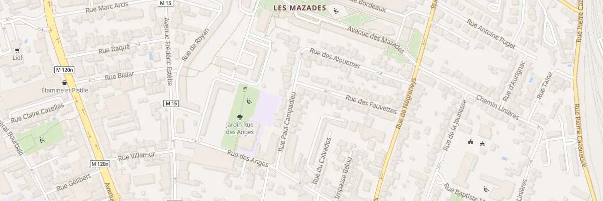 Plan du 20 Rue Paul Campadieu à Toulouse