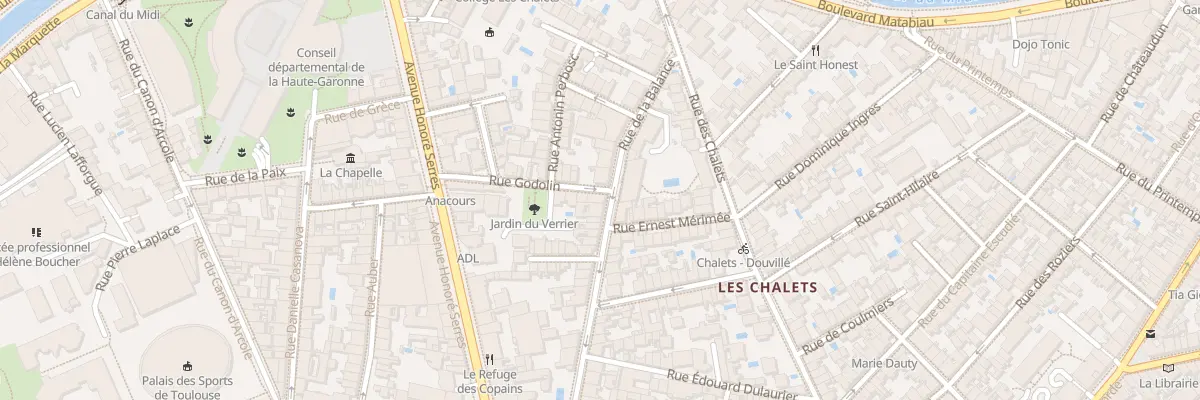 Plan du 31 Rue de la Balance à Toulouse
