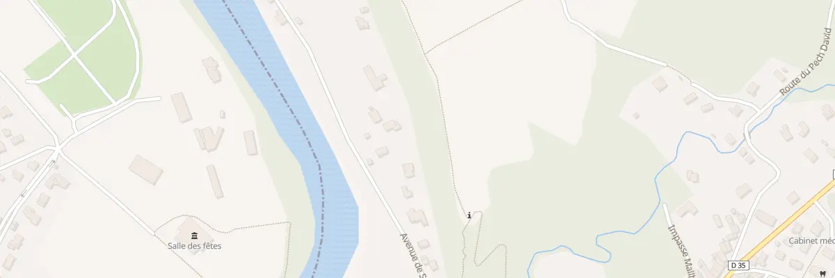 Plan du 12 Av de sous Roches à Venerque