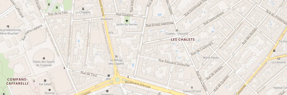 Plan du 14 Rue de la Balance à Toulouse