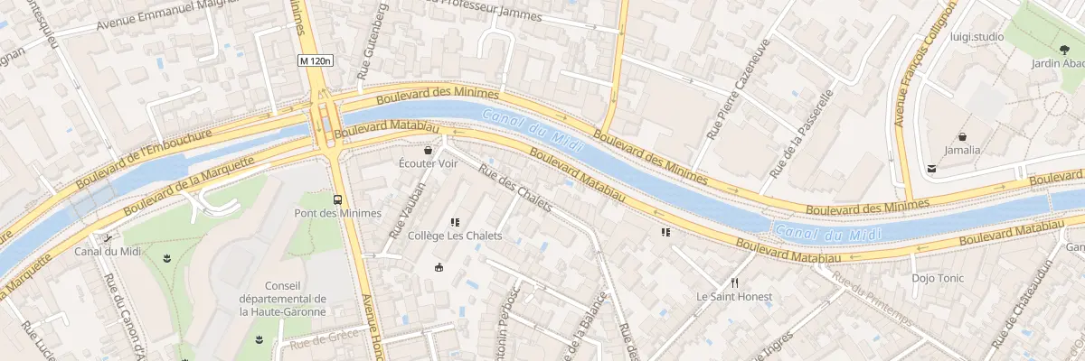 Plan du 86 Rue des Chalets à Toulouse
