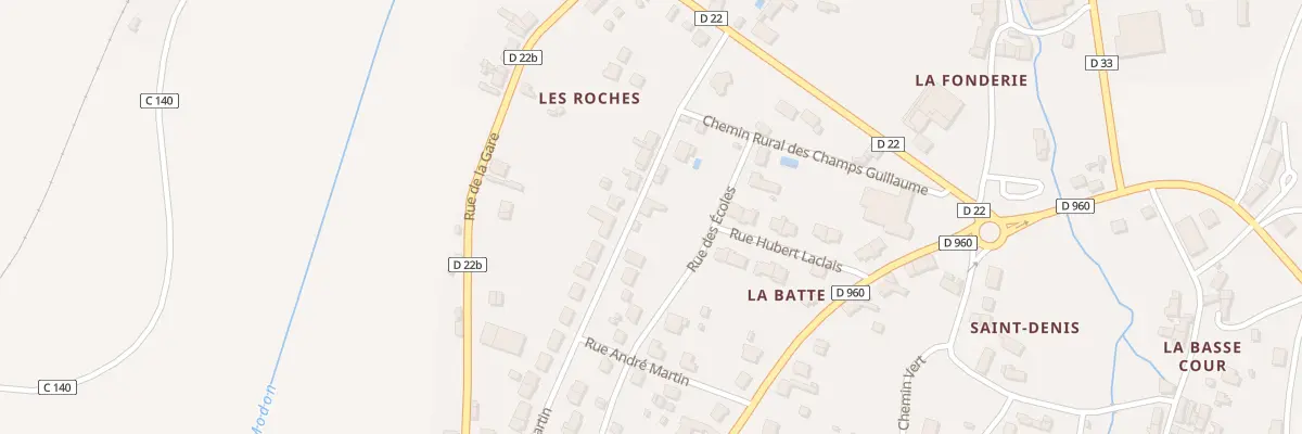 Plan du 22 Rue René Martin à Luçay-le-Mâle
