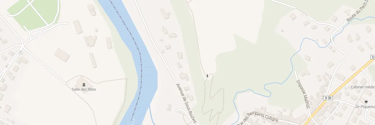 Plan du 8 Av de sous Roches à Venerque