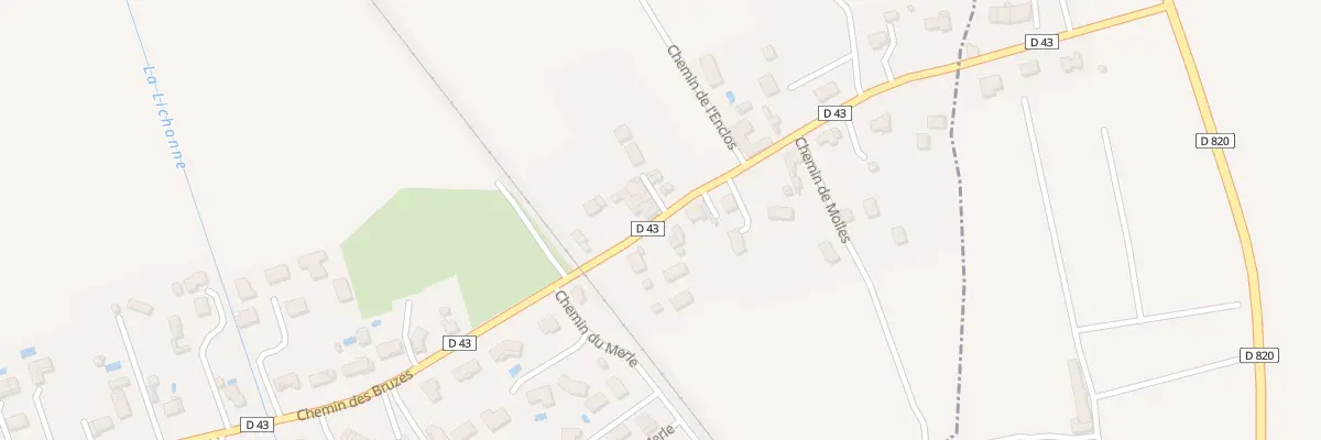 Plan du 189 Che de l’Enclos à Miremont