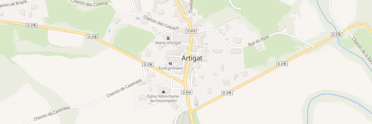 Plan du 9 Rte de Toulouse à Artigat