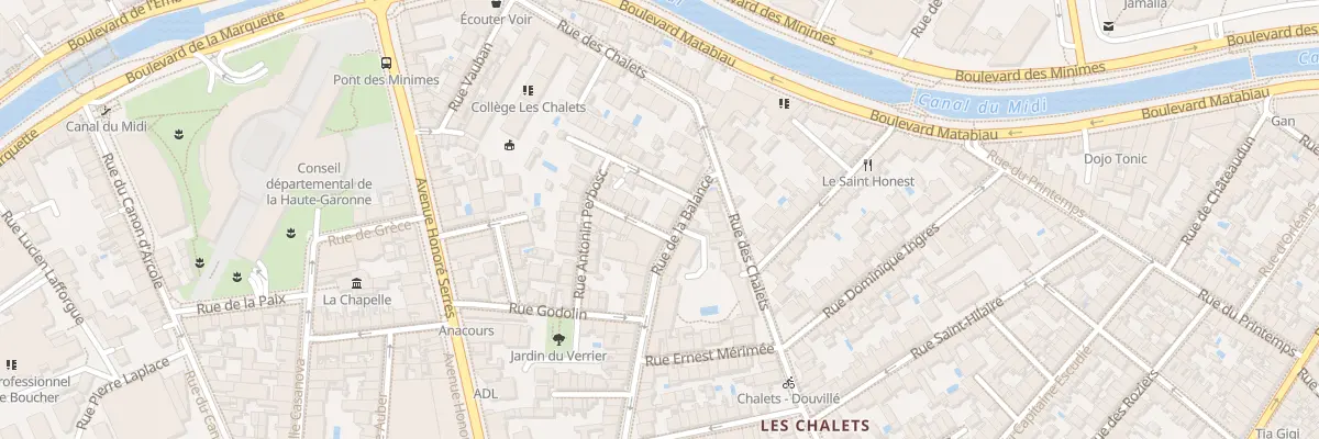 Plan du 43 Rue de la Balance à Toulouse