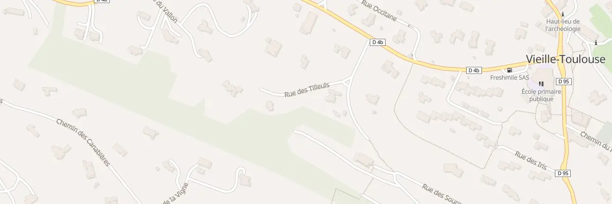Plan du 4T Rue des Tilleuls à Vieille-Toulouse