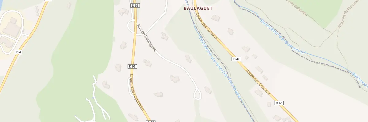 Plan du 4 Rue de Baulaguet à Vieille-Toulouse