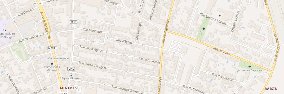 Plan du 48 Rue d’Eylau à Toulouse