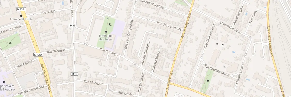 Plan du 3 Rue du Calvados à Toulouse