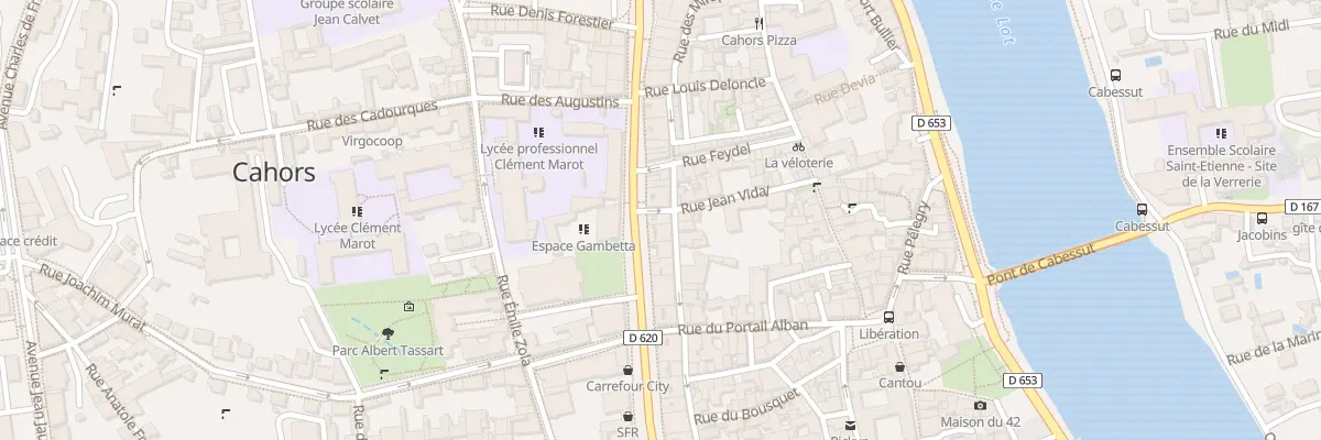 Plan du 96 Rue Fondue Haute à Cahors