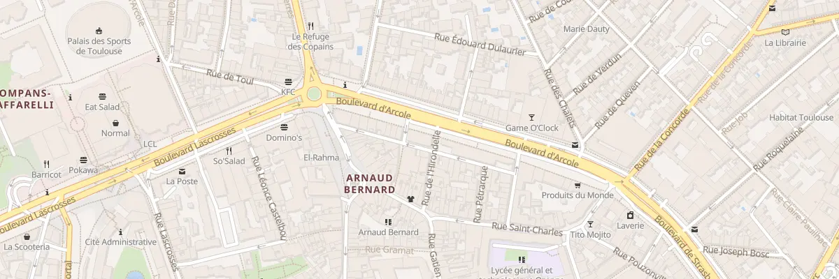 Plan du 17 Bd d’Arcole à Toulouse