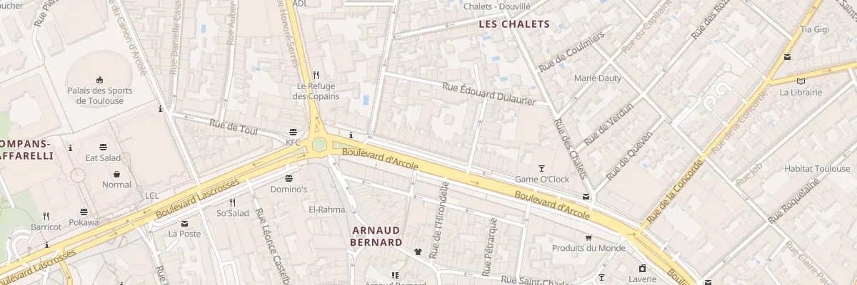 Plan du 38 Bd d’Arcole à Toulouse