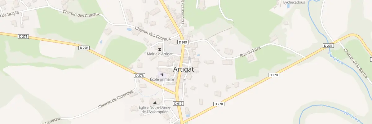 Plan du 14 Rte de Toulouse à Artigat