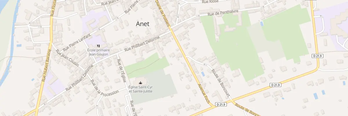 Plan du 4 Av Foch à Anet