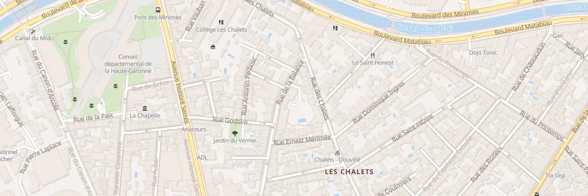 Plan du 40 Rue de la Balance à Toulouse