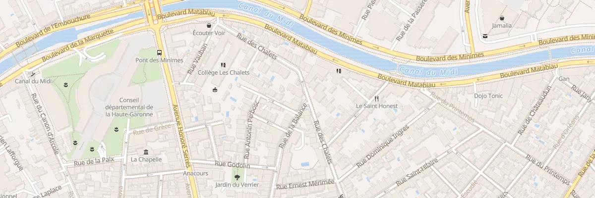 Plan du 49 Rue de la Balance à Toulouse