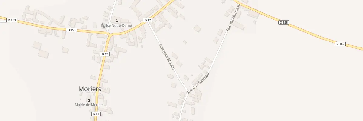 Plan du 5 Rue Jean Moulin à Moriers