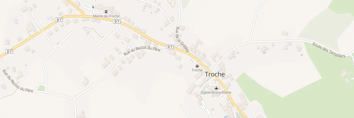 Plan du 9 Av des Trois Roches à Troche