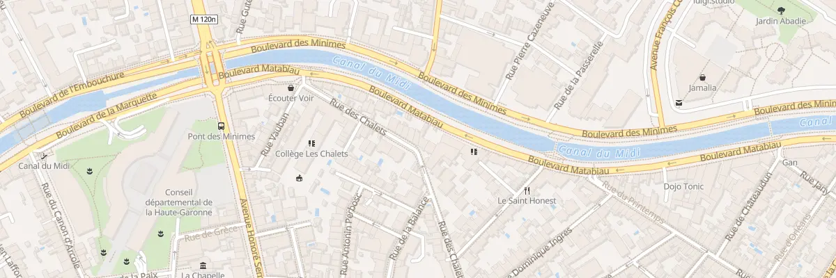 Plan du 76B Rue des Chalets à Toulouse