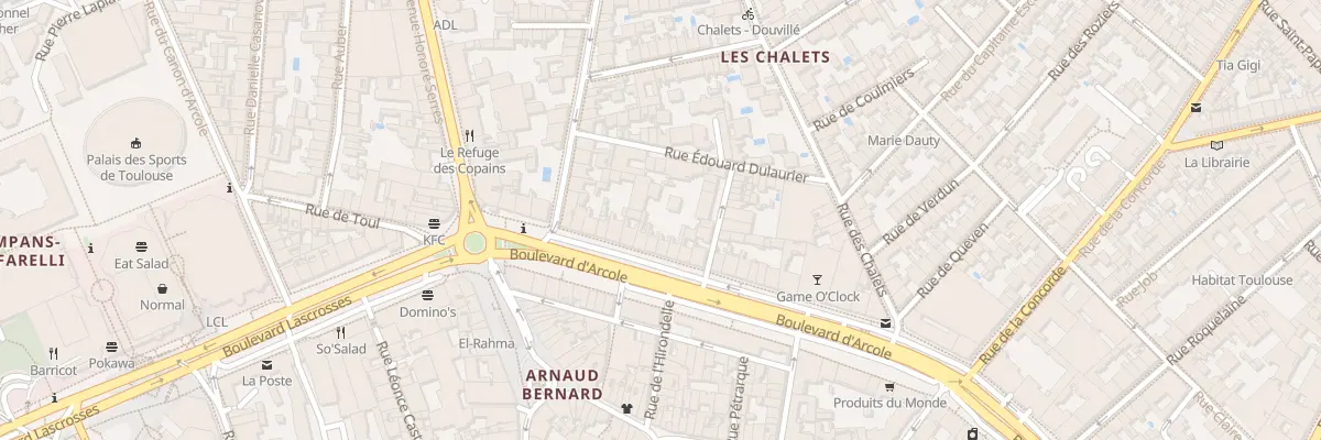 Plan du 36 Bd d’Arcole à Toulouse