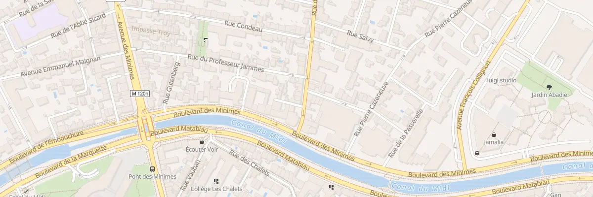 Plan du 3 Rue de Negreneys à Toulouse