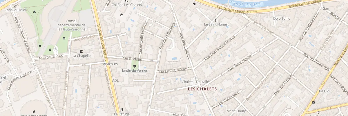 Plan du 34 Rue de la Balance à Toulouse