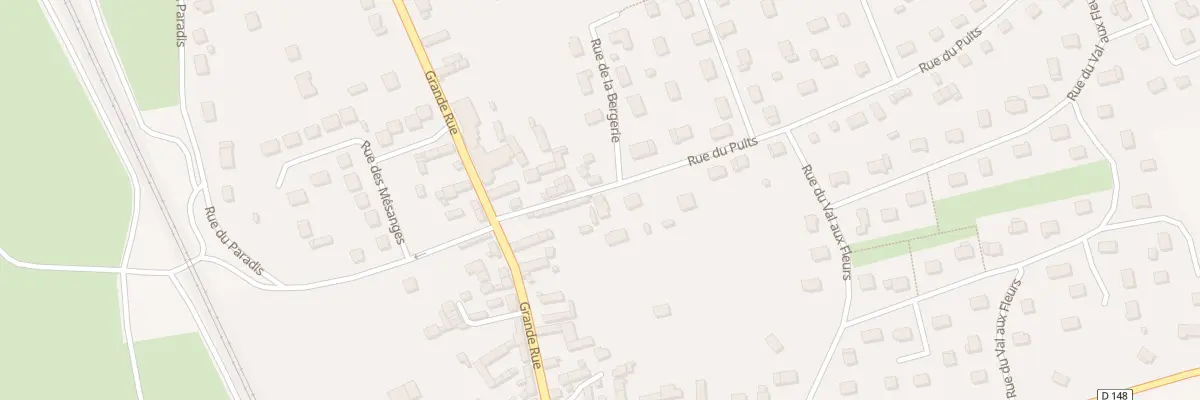 Plan du 1Q Rue du Puits à Bueil