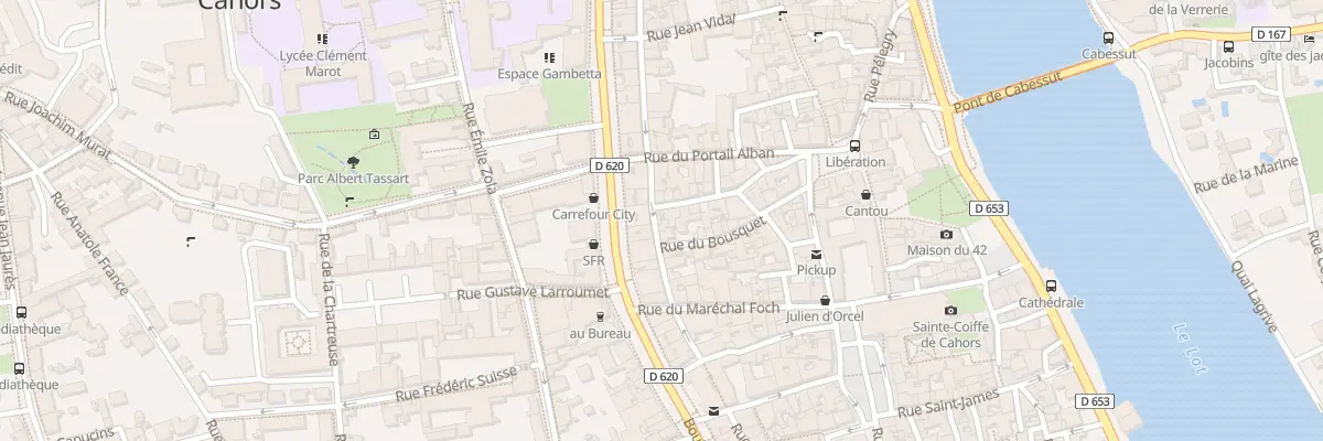 Plan du 233 Rue Fondue Haute à Cahors