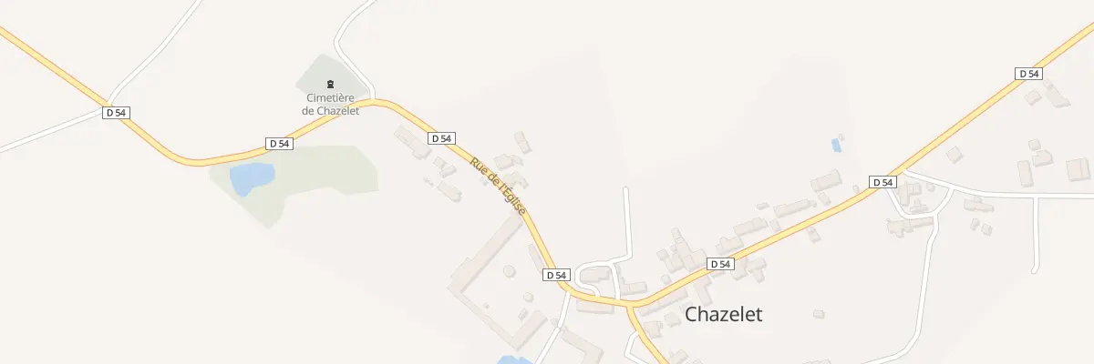 Plan du 2 Rue de l’Eglise à Chazelet