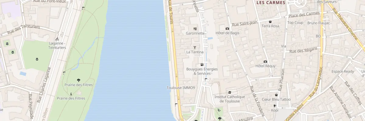 Plan du 60 Quai de Tounis à Toulouse