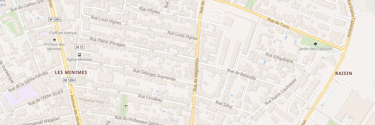 Plan du 37 Rue de Negreneys à Toulouse