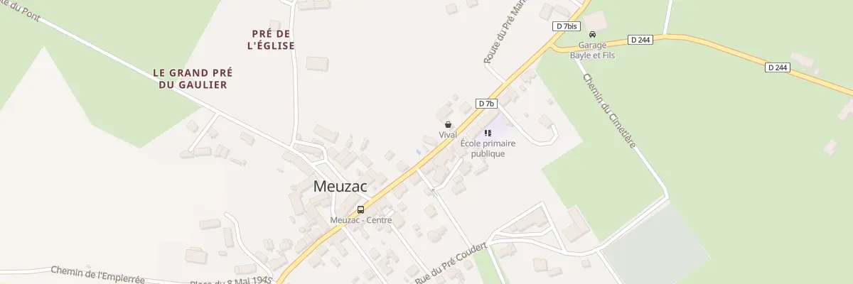 Plan du 20 Rue du 11 Novembre 1918 à Meuzac