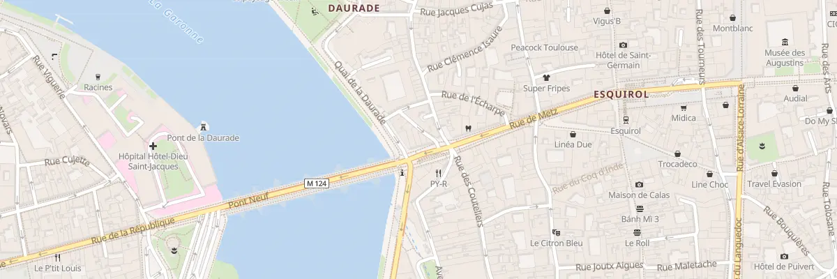 Plan du 3 Pl du Pont Neuf à Toulouse