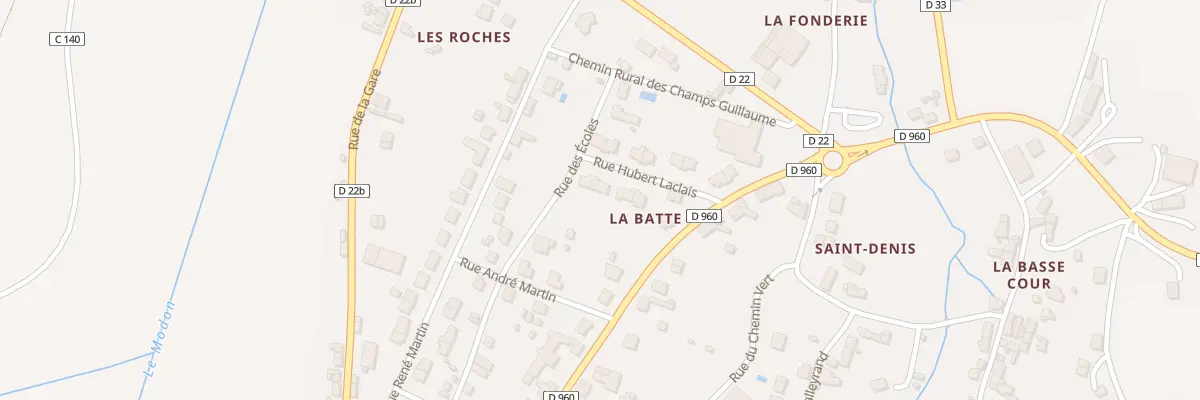 Plan du 5 Rue Hubert Laclais à Luçay-le-Mâle