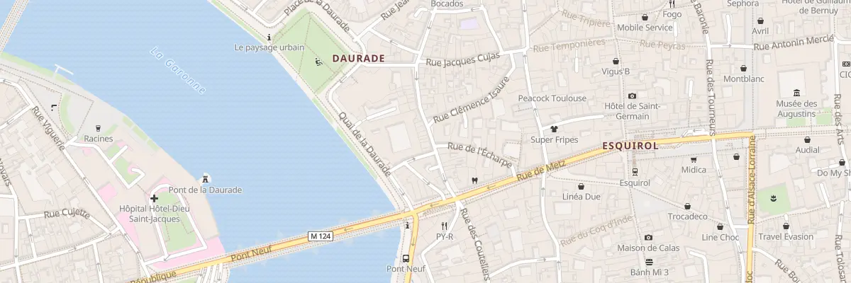 Plan du 9 Rue Peyrolières à Toulouse