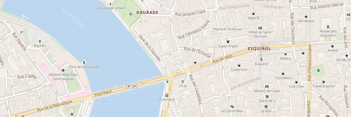 Plan du 3 Rue Peyrolières à Toulouse